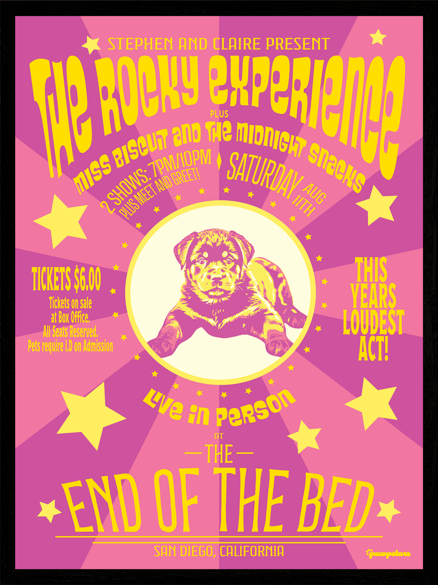 The Experience Tour Poster - Pink